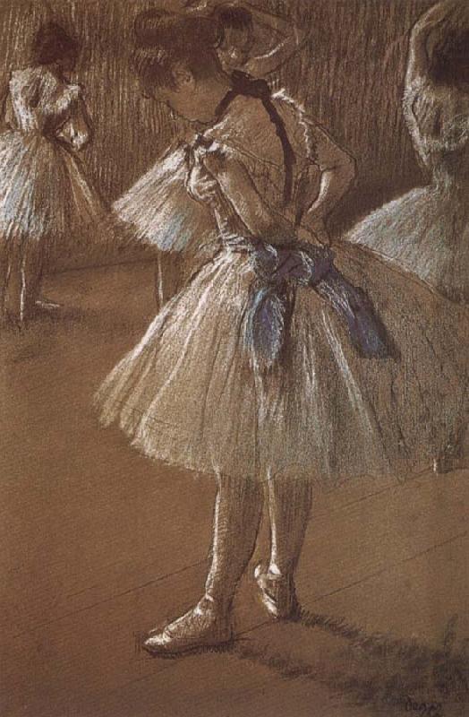 Edgar Degas Dress rehearsal Dancer
